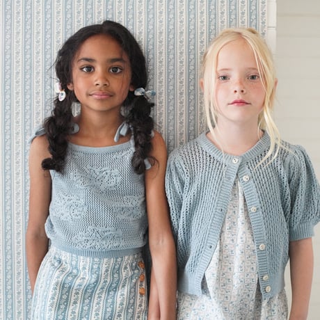SOOR PLOOM / OLIVE SKORT - LATTICE PRINT, AZUL
