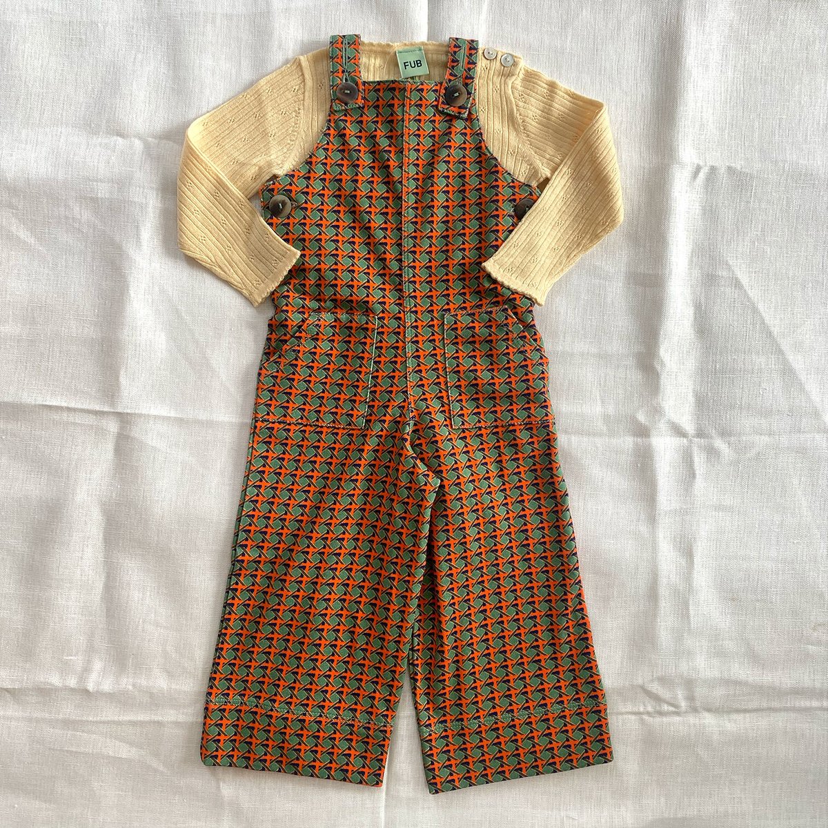 misha&puff Lattice overall 12-18 - キッズ服女の子用(90cm~)