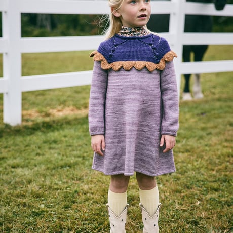 Misha & Puff / Scallop Yoke Tunic Dress - Periwinkle
