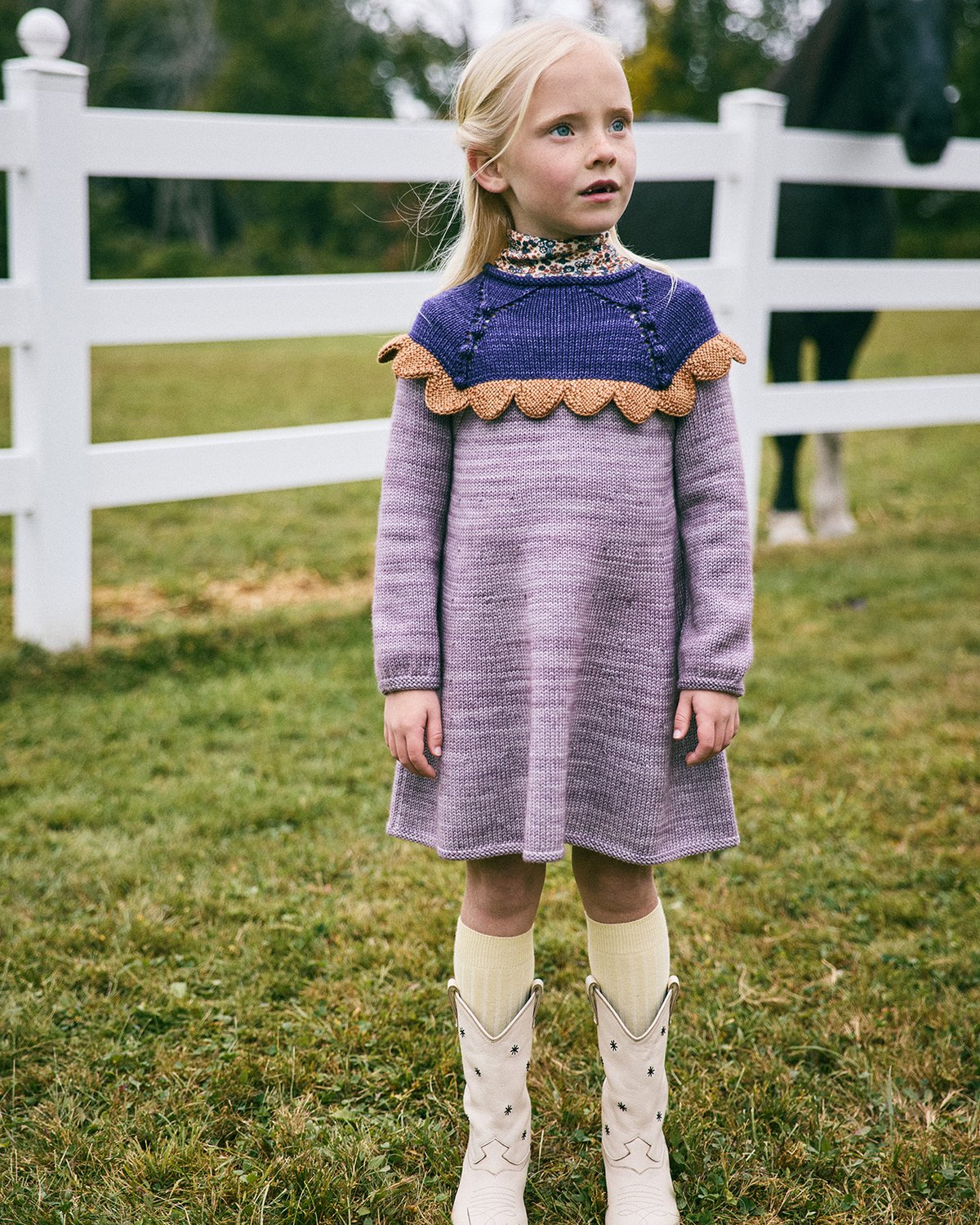 トップス Misha & Puff Monroe Tunic 4y Misha & Puff / Scallop Yoke Tunic Dress - Periw