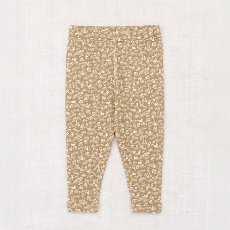 Misha & Puff / Baby Legging - Kelp Bunny Meadow