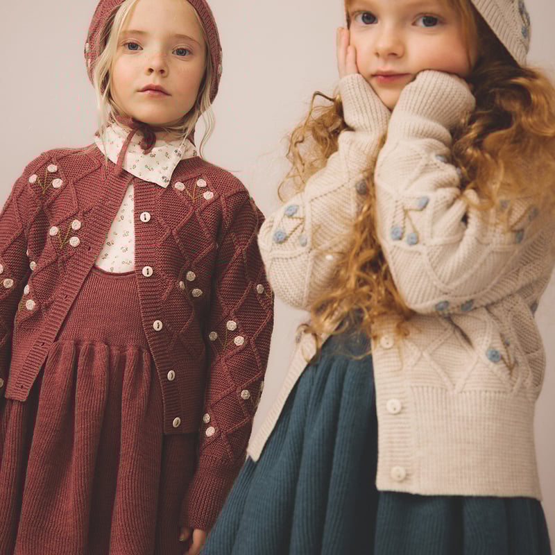 トップス Snap Turtleneck-Calico Print Pointelle SOOR PLOOM / SNAP TURTLENECK - CALICO PRINT PTL