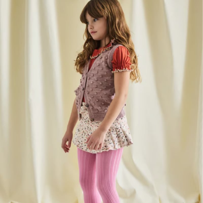 Misha & Puff / Auggie Popcorn Vest - Plum Petal