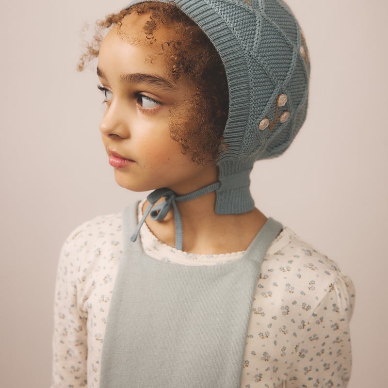 新品未使用　4y SOOR PLOOM baloon tee FROST SOOR PLOOM / POUF TEE - CALICO PRINT POINTELLE,