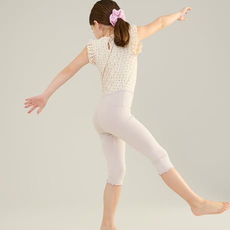 SOOR PLOOM / Frill Tee -  CHICWEED PRINT POINTELLE PANSY