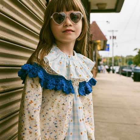 Misha & Puff / TALLULAH TOP - BRIGHT SKY BLOSSOM PLAID