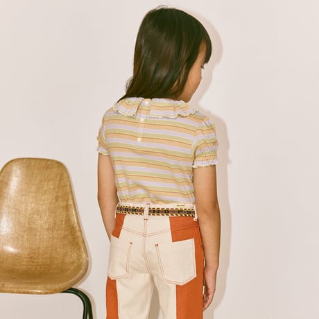 Misha & Puff / BALLOON SLEEVE PALOMA TEE - MIST AVENUE STRIPE