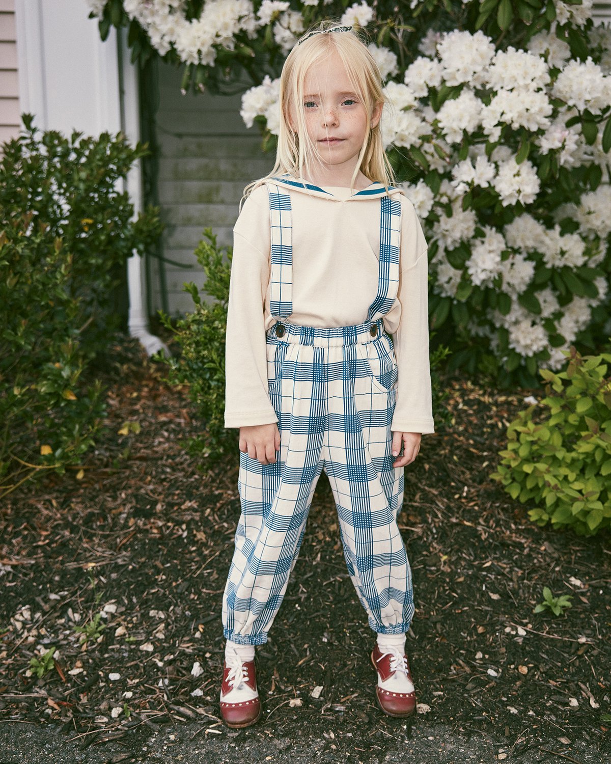 Misha & Puff / Suspender Pant - Prussian Blue P