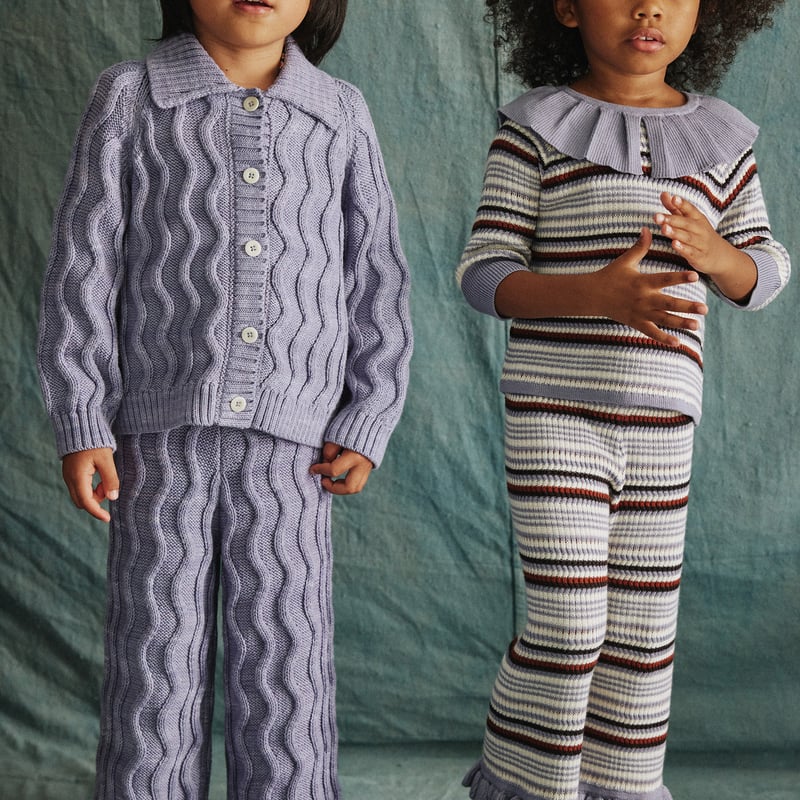 Misha & Puff / Stripe Yves Top - Pewter | hi heidi Misha & Puff / Stripe Yves Top - Pewter | hi heidi