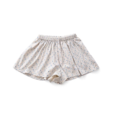 SOOR PLOOM / Block Skort - FLOWER PRESS PRINT, AZUL