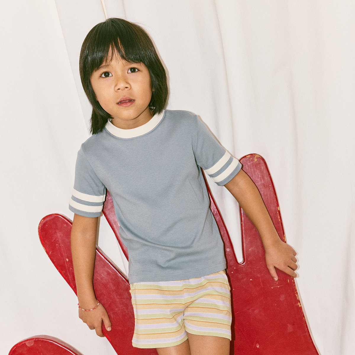 ス*子様 Misha & Puff コラージュリガーTシャツ　2Y 26SS Misha & Puff （2y）リンガーCAT TEE - メルカリ