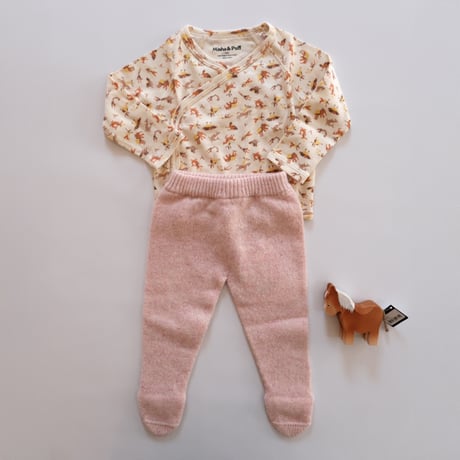 Bebe Organic / Monna Footed Legging - Heart Pink