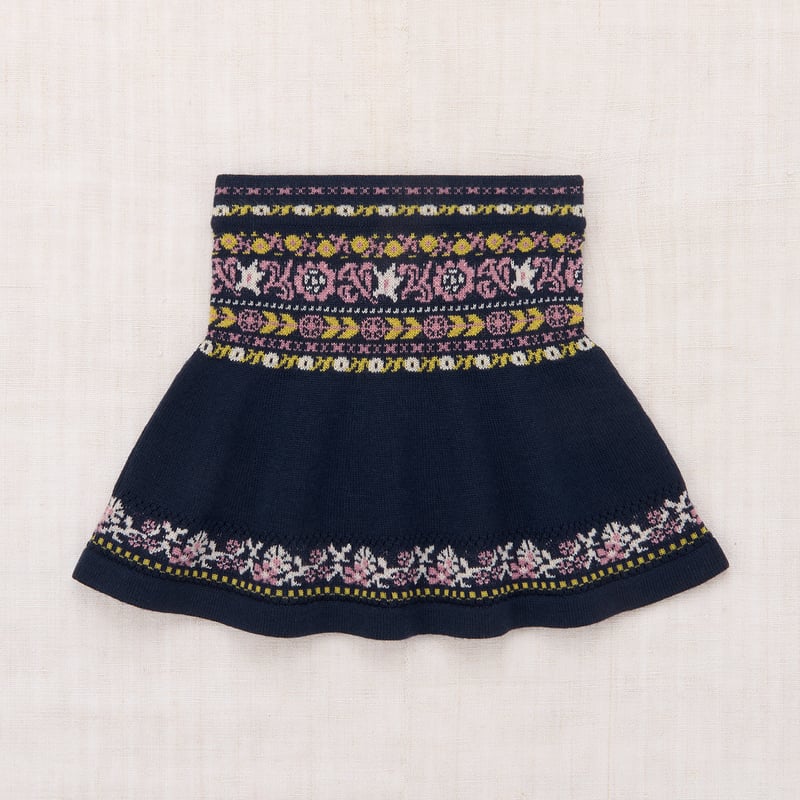 Misha & Puff / Fiona Skirt - Ink Eyelet Ribbon