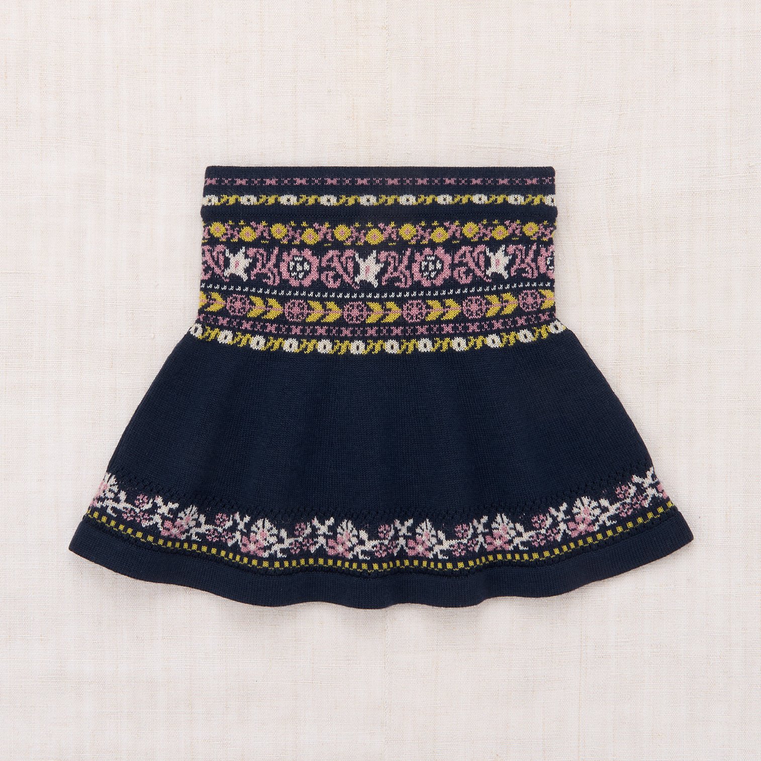 Misha & Puff / Fiona Skirt - Ink Eyelet Ribbon
