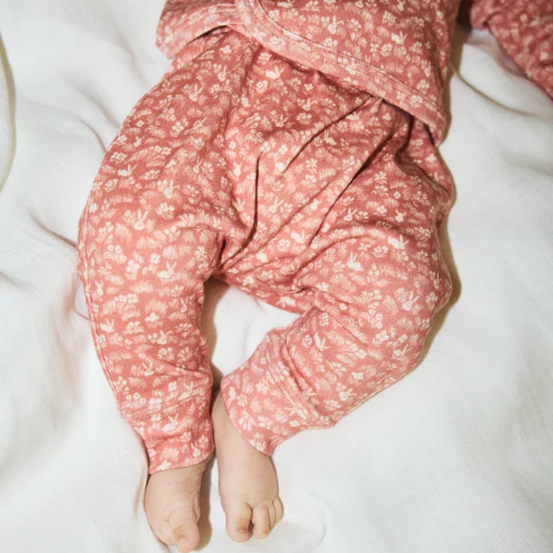 almitratattva ベビーラップ　サイズ3 程　Jhelum ピンク Misha&Puff】Baby Wrap Set (Rosewood Bunny Meado