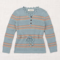 Misha & Puff / Polina Top - Overcast Beaded Stripe