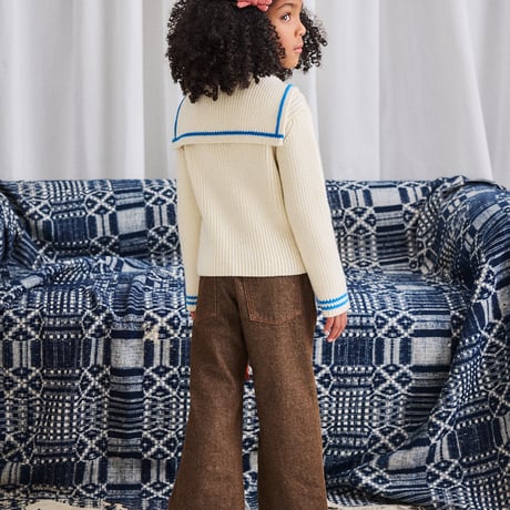 Misha & Puff / Sailor Rib Cardigan - Sugar