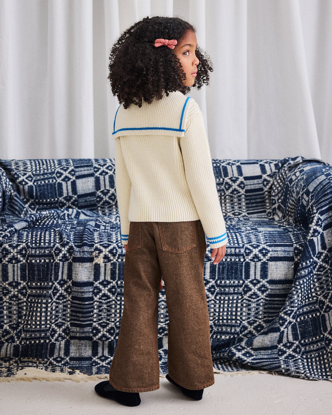 Misha & Puff / Sailor Rib Cardigan - Sugar | hi