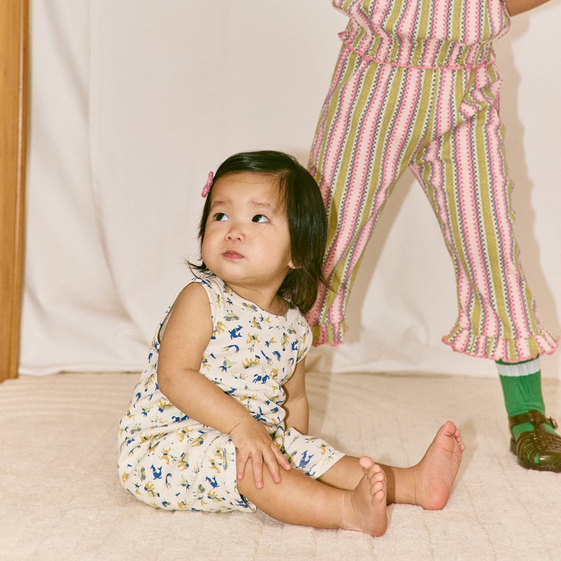 Misha & Puff / BABY TANK ROMPER - MARZIPAN CIRC