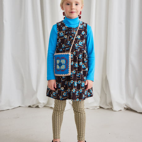 Misha & Puff / Corduroy Agatha Dress - Raisin Windowbox