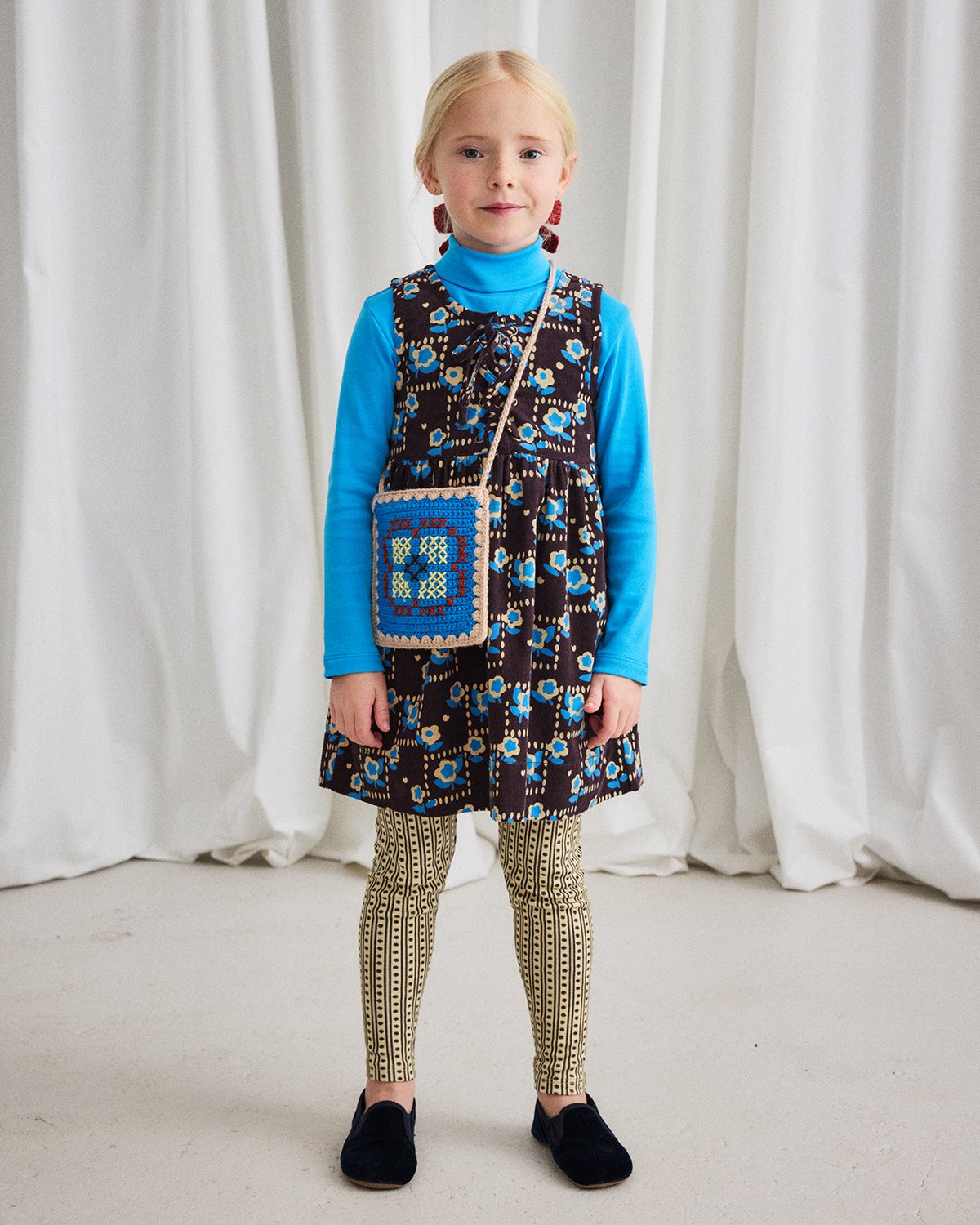 Misha & Puff / Corduroy Agatha Dress - Raisin W