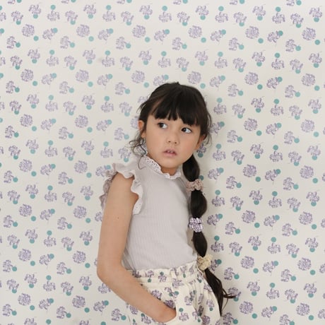 SOOR PLOOM / Eyelet Tee  -  SEASHELL POINTELLE