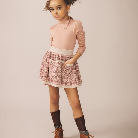 SOOR PLOOM / FROND KNEE SOCK SET - LINEN / PRUNE 単品販売