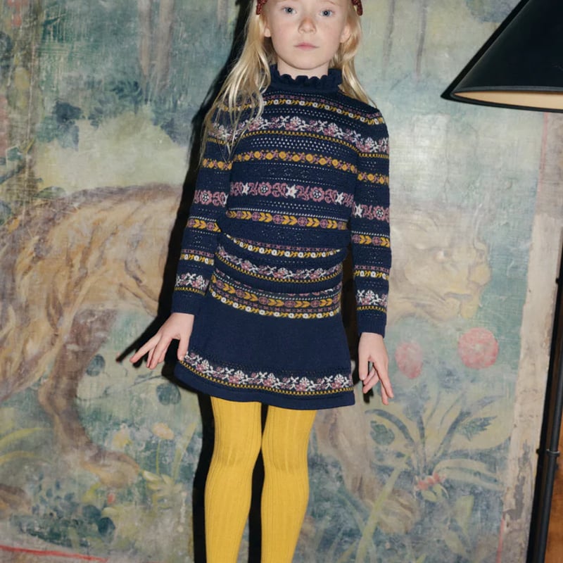 Misha & Puff / Pamela Sweater - Ink Eyelet Ribb