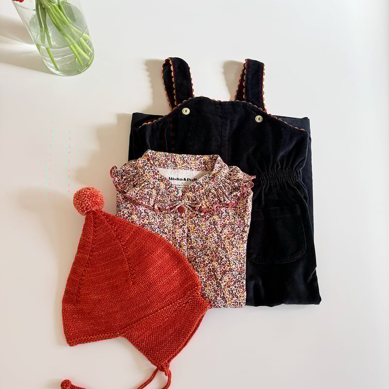 misha&puff□Garter Hat□Red Flame□2-4y Kids Misha & Puff