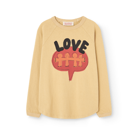 THE ANIMALS OBSERVATORY / ANEATER KID LONG SLEEVE T-SHIRT - Soft Brown