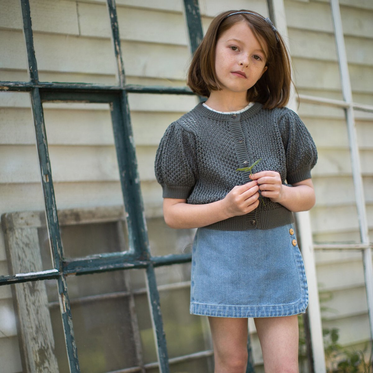 SOOR PLOOM / Olive Skort, Denim - Light Wash |