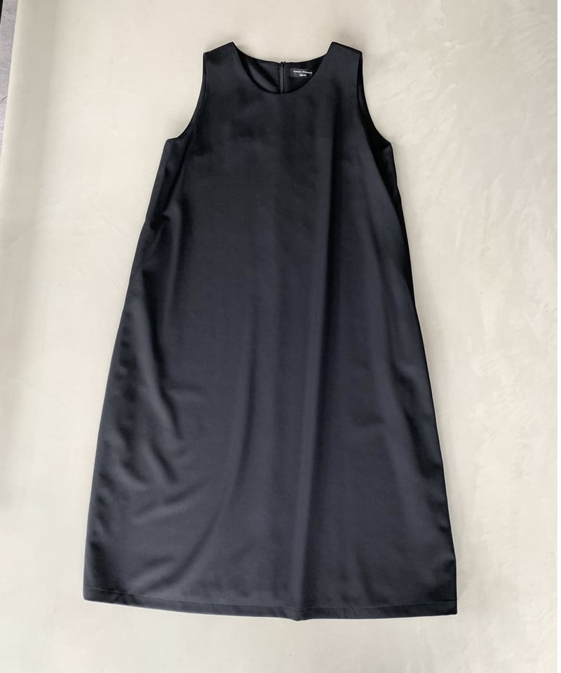 ⭐︎びく⭐︎ Y's ウールギャバ ジャンパースカート　ストラップドレス 黒 yuni（ユニ ）の「△80/2強撚ギャバコットン jumper skirt