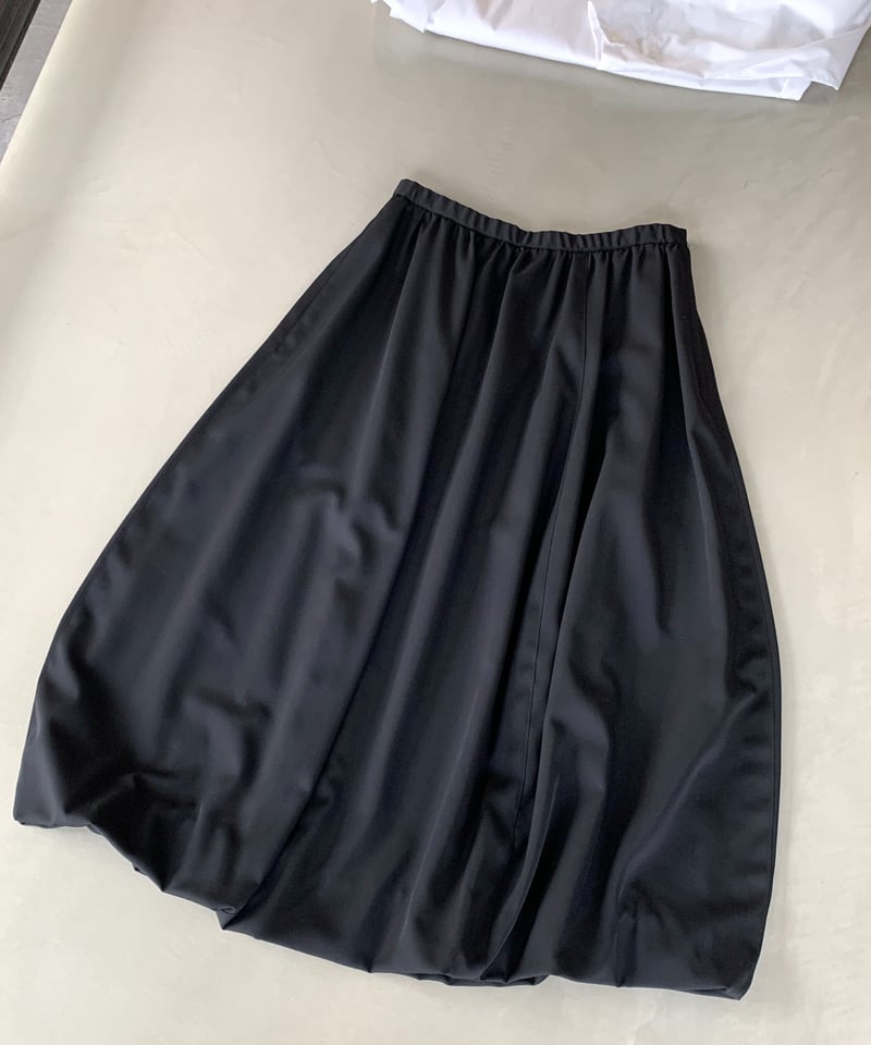 再入荷】黒ギャバ バルーンスカート（ highquality Gabardine no