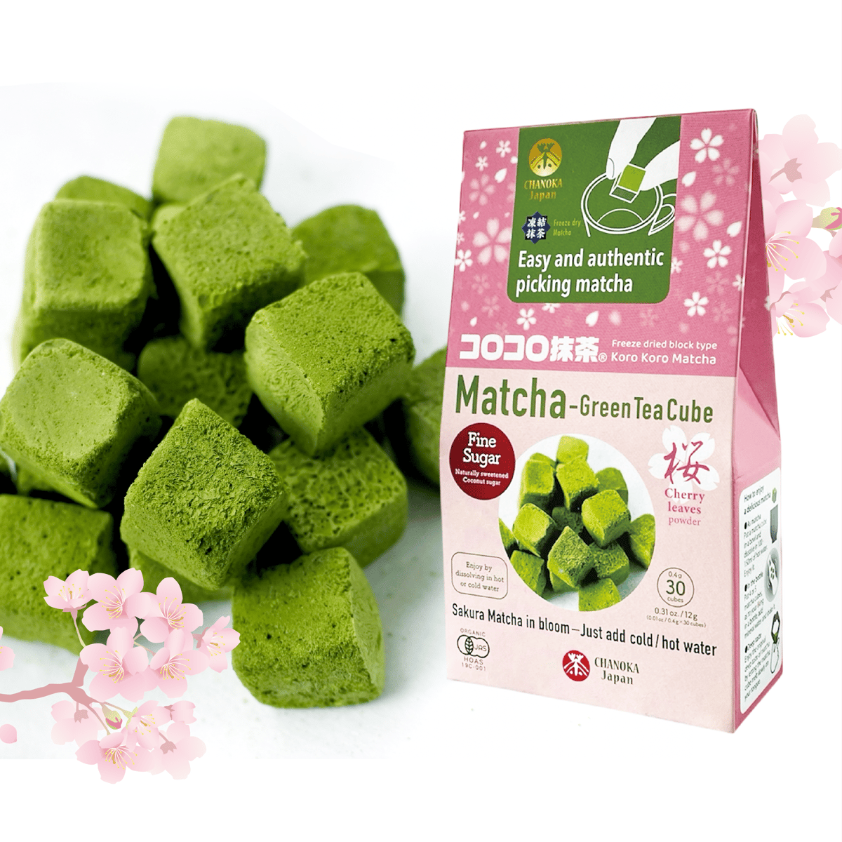コロコロ抹茶 桜／微糖 0.4gⅹ30個 Koro Koro Matcha SAKURA