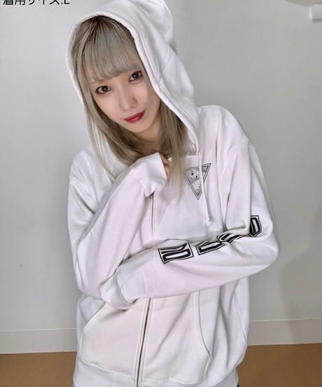 [Night Owl][完全受注生産品！] BY YOUR SIDE zip up hoodie＜white＞[10月上旬お届け予定]