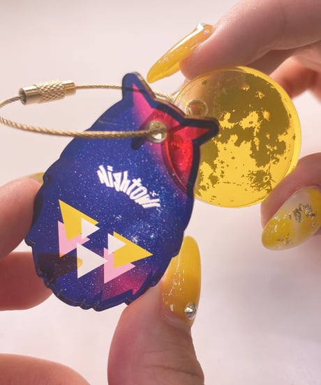 [NightOwl] Moon&Owl Acrylic keyholder  [ワンマンまでにお届け予定]