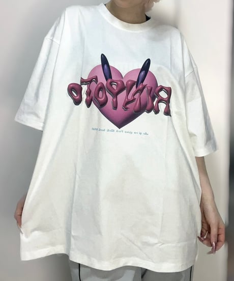 [海羽凜] #RINPOTO - (ビッグシルエットTシャツ・ホワイト )(受注販売) -