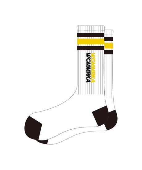 [ 我儘ラキア ]WR SKATE SOX -White-