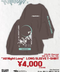 [ NightOwl ] 通販限定 - "All Night Long" LONG SLEEVE T-SHIRT