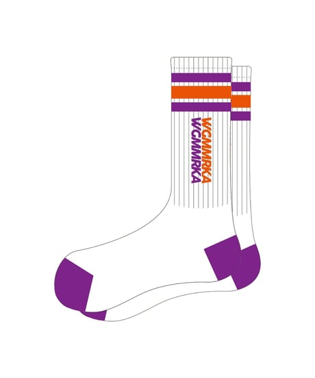 [ 我儘ラキア ]WR SKATE SOX -White-