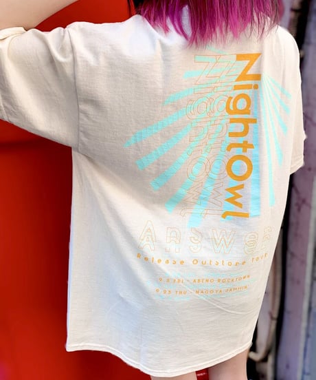[NightOwl] Answer T-shirt-Black-  [8月末までにお届け予定]