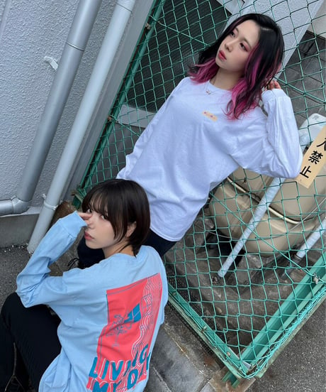 [ NightOwl  ] Living my day Long Sleeve [ライトブルー]