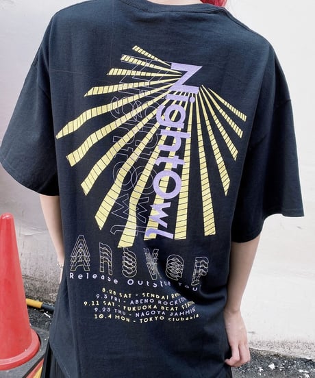 [NightOwl] Answer T-shirt-Black-  [8月末までにお届け予定]