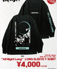 [ NightOwl ] [完全受注生産品！]  "All Night Long" LONG SLEEVE T-SHIRT_BLACK