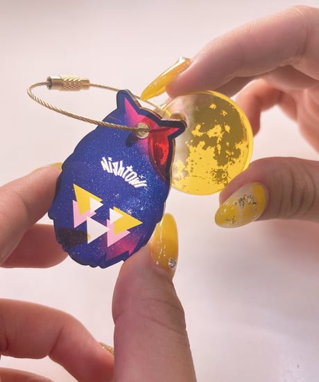 [NightOwl] Moon&Owl Acrylic keyholder  [ワンマンまでにお届け予定]