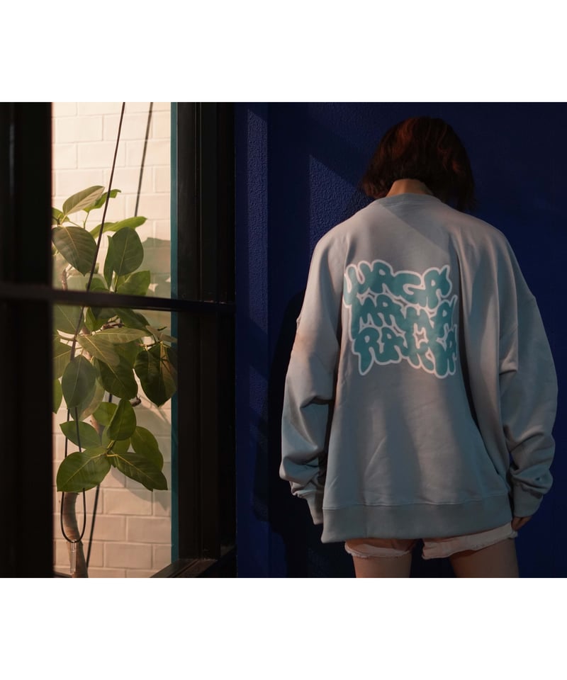 我儘ラキア] Corduroy Pocket Sweat [ Stone Blue ] |