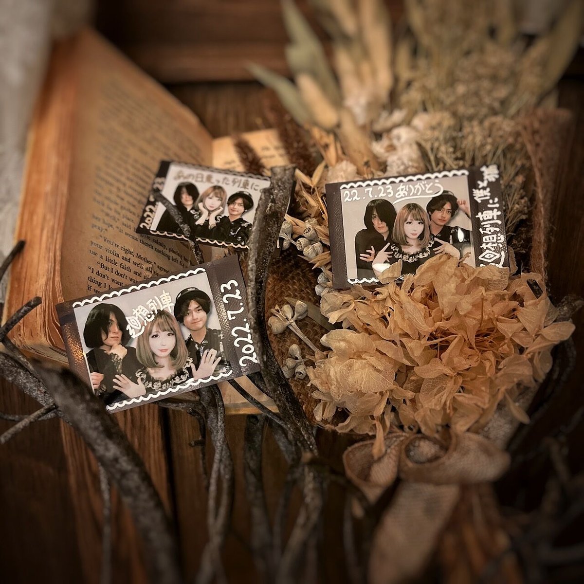 廻想列車に僕と猫チェキ｜3枚セット | 谷琢磨の作品販売