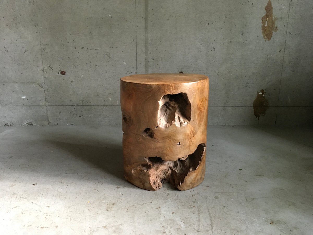 チーク　スツール チークスツール***丸太*** | trumpflowers STORE