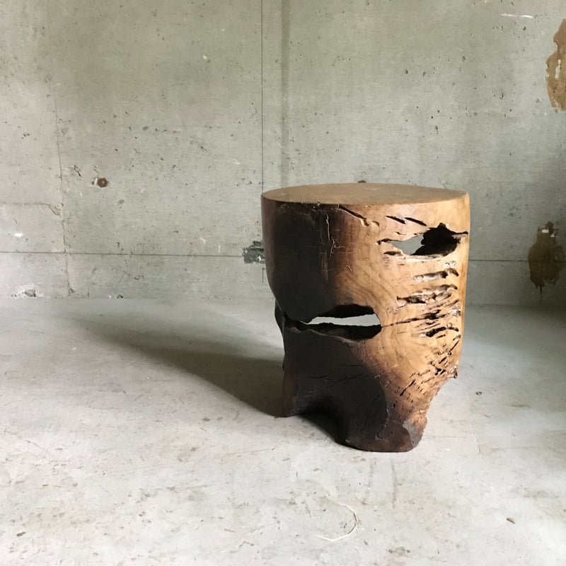 チークスツール***丸太*** | trumpflowers STORE