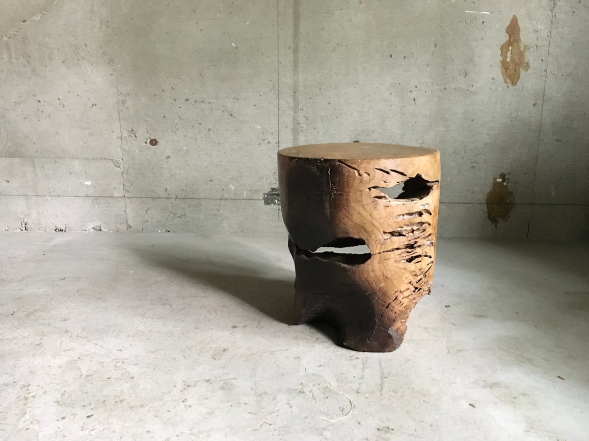 チークスツール***丸太*** | trumpflowers STORE